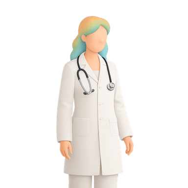 Illustration médecin avec stéthoscope