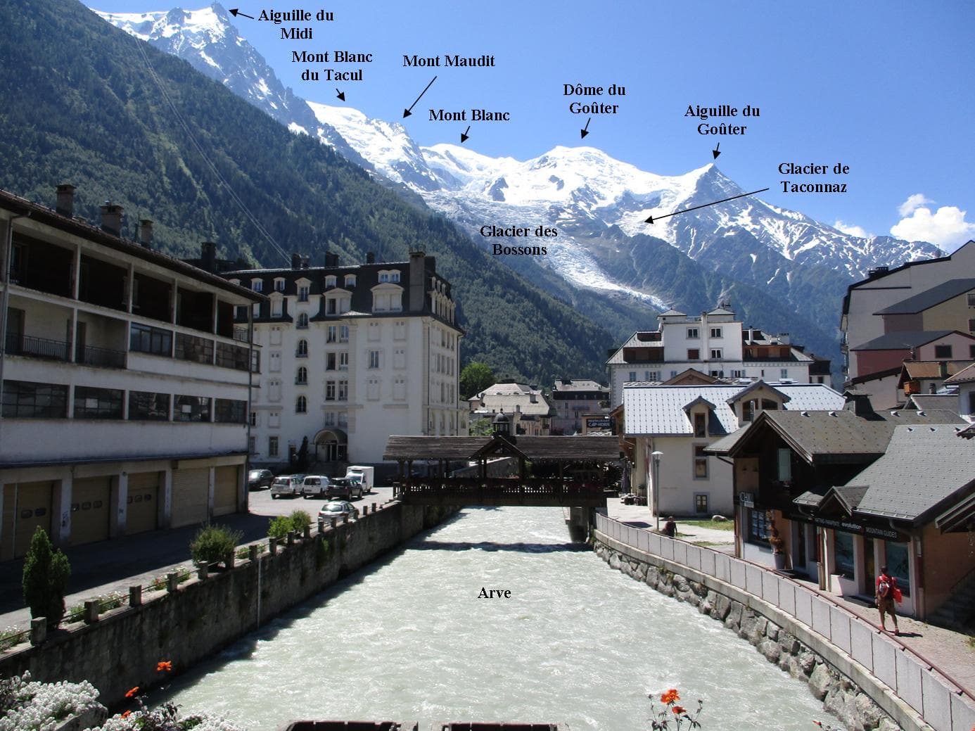 Vue de Chamonix-Mont-Blanc
